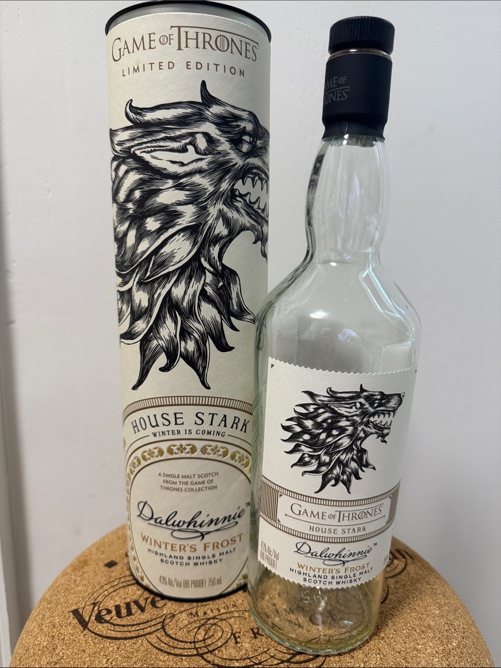 Game of Thrones House Stark Dalwhinnie Winter’s Frost Scotch Whisky Bottle